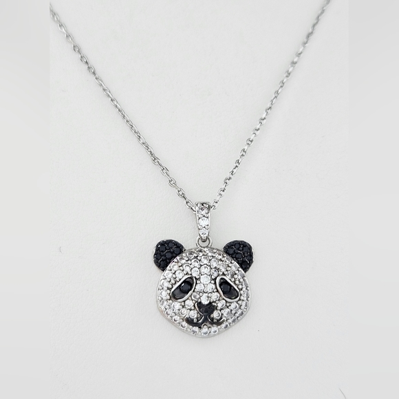 Lucky Panda Necklace, Charmed Aroma Panda Bear Necklace Collection - Picture 2 of 8